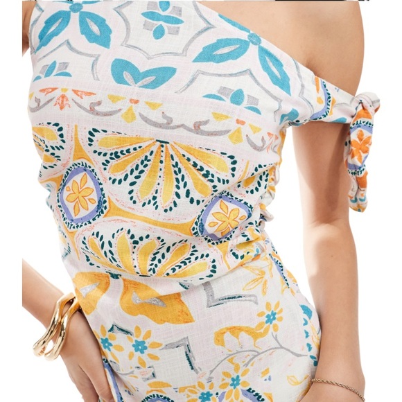 Colorful One-Shoulder Dress - Picture 2 of 5